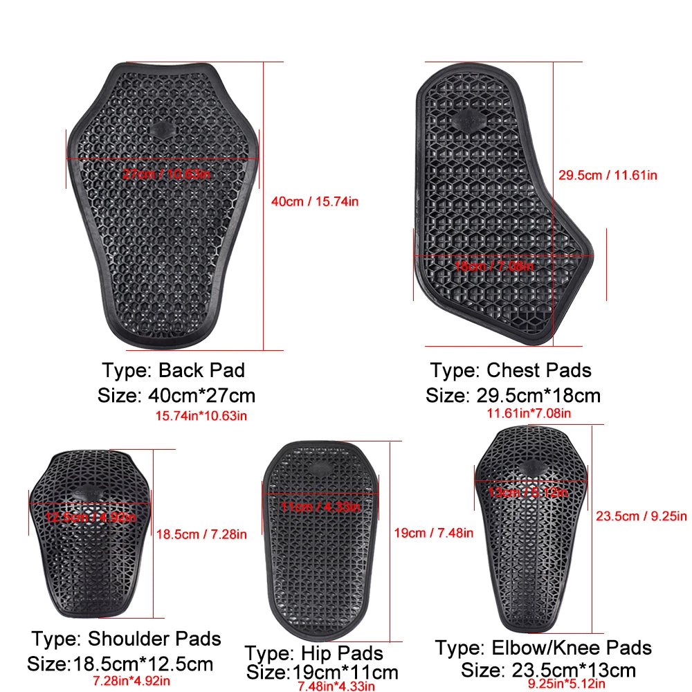 Motorcycle Armor CE certified Jacket Insert Back Protector Thicken High elasticity Rider Armor Back Spine Protective Pad