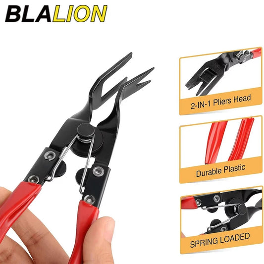 BLALION Car Headlight Repair Installation Tool Trim Clip Removal Pliers Van Door Panel Fascia Dash Upholstery Remover Tool