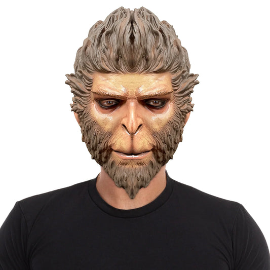 Black Myth Wukong Cosplay Mask The Destined One Monkey Latex Game Halloween Party Accessory Props Cosplay Masquerade Helmet