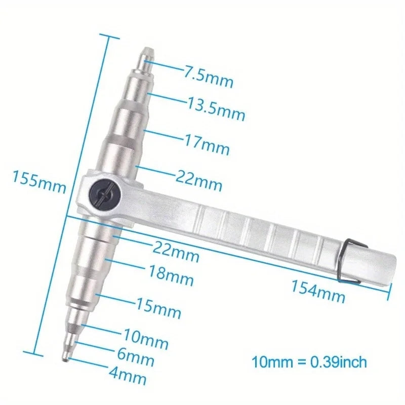 Soft Copper Tube Expander Manual Refrigeration Install Hand Expanding for Repairing Connecting Refrigeration Air Conditioner