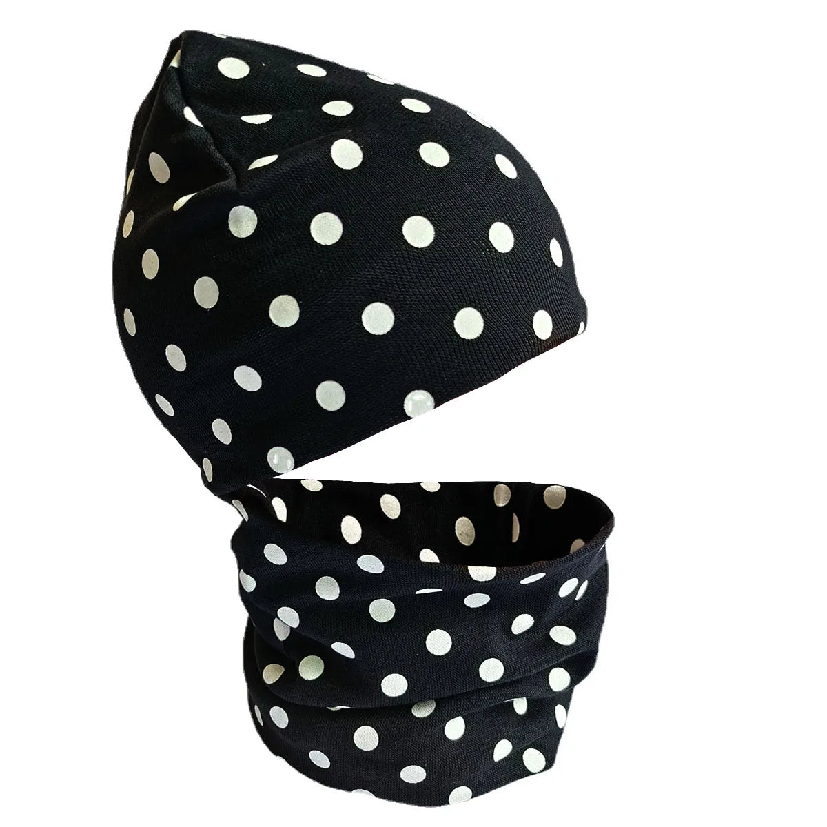 Spring Autumn 2PCS Baby Beanie Hat Scarf Stars Print Warm Toddler Hat Scarf for Girls and Boys Infant Hats Set Kids Skull Caps