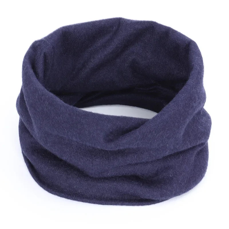 New Cashmere Winter Scarf for Baby Boys Girls Kids Knitted Scarves Unisex Elastic Mufflers Children Autumn Crochet Baby Scarf