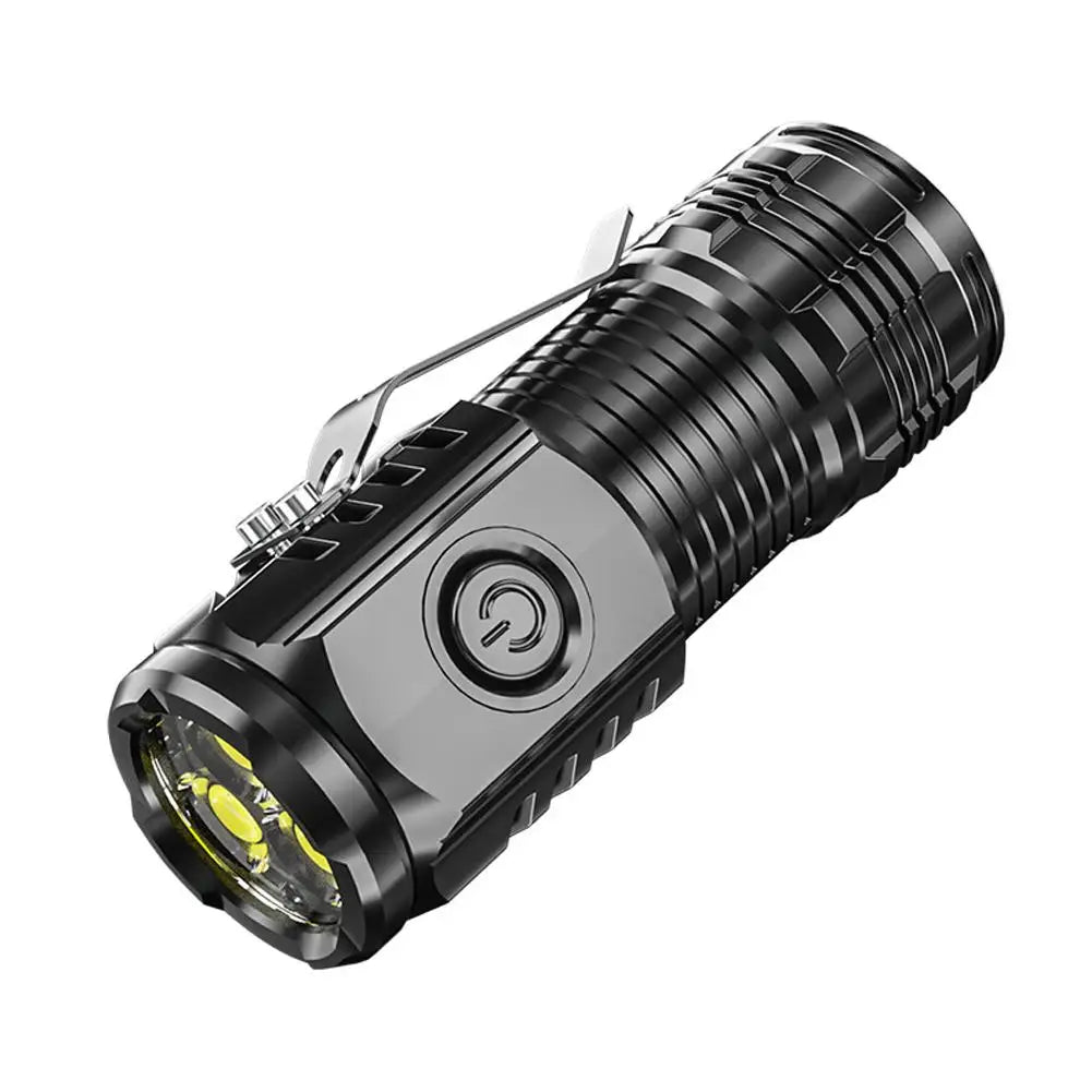 Three-Eyed Monster Mini Flash Super Power flashlight Rechargeable Portable Outdoor Lighting Long-Range Powerful Flash Lights