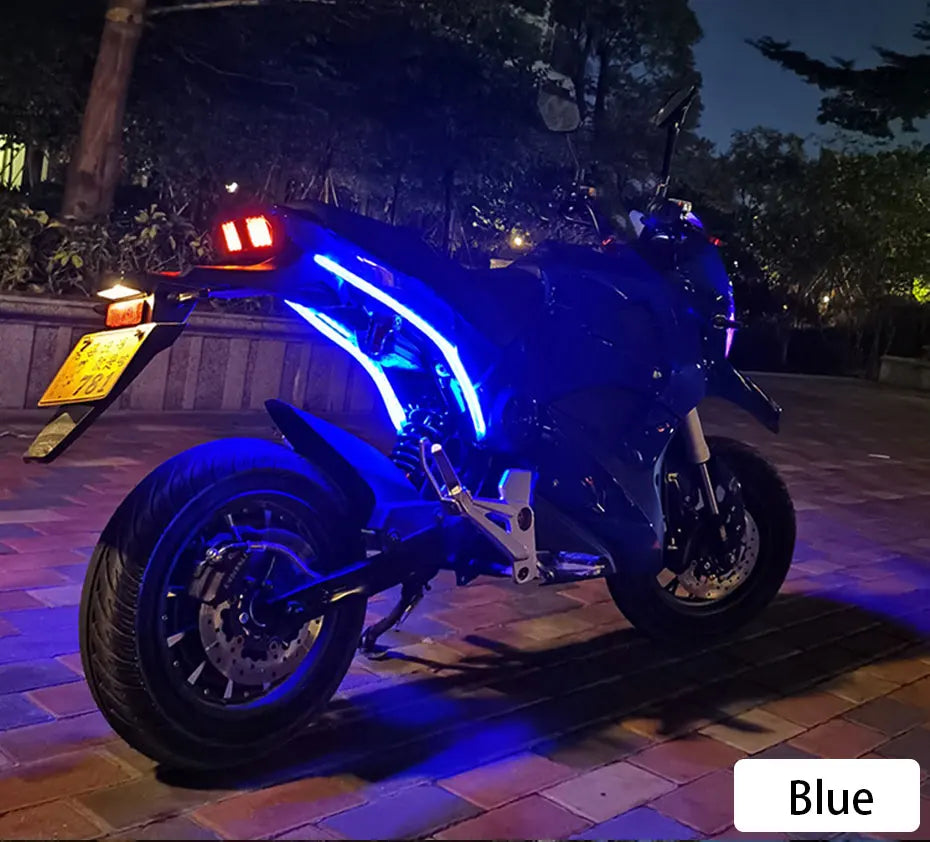 BLALION Motorcycle Turn Signal Lights LED Daytime Running Lights Tail Light DRL Waterproof Decoration Strip Brake Flowing Light
