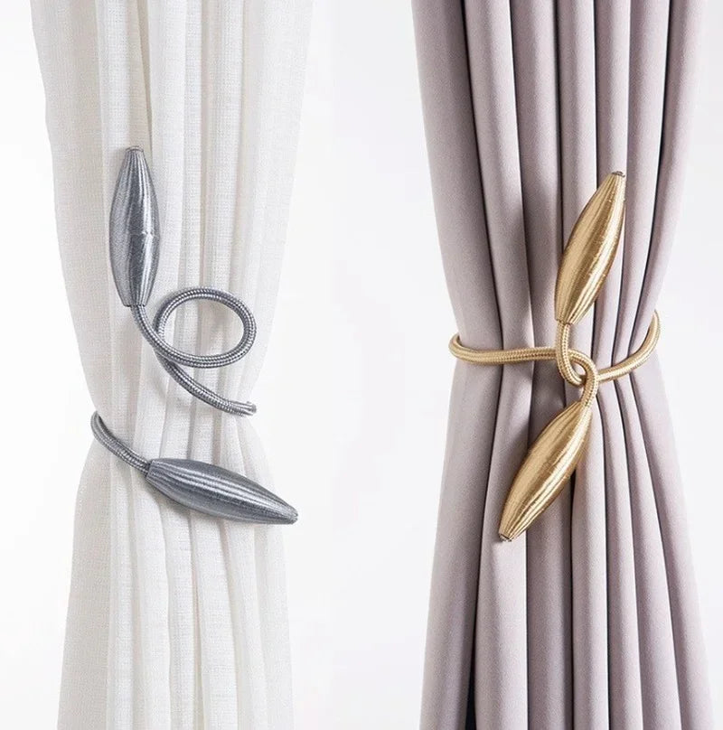 1 Pcs Buckle Curtain Tying Rope Household Convenience Curtain Buckle Simple Curtain Strap Punching-free Installation Tying Rope