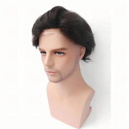 NLW Toupee for Men Human Hair Prosthesis Mens Swiss Lace Hair Replacement System Hair units base 10*8 Hair pieces