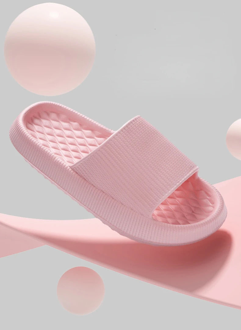 Women's Thick Platform Cloud Slippers EVA Soft Sole Pillow Slides Summer Beach Flip Flops Women Non Slip Bathroom Home Slippers