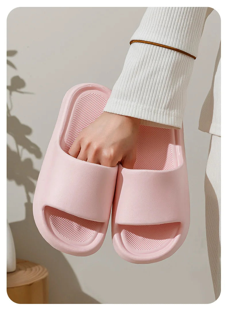Women EVA Sofe Shoes Summer Beach Seaside Slides Bathroom Anti Slip Slipper Soft Sandals Fashion Ultra Light Shoe