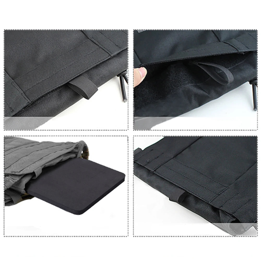 2pcs Tactical Vest EVA Plates Body Carrier Vests SAPI Shock Plate for Outdoor Hunting Airsoft Paintball War Game Protective