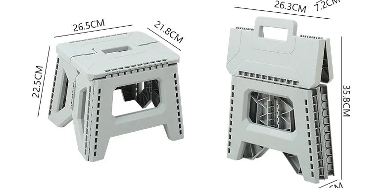 Folding stool, kindergarten low thickened maza stool, outdoor camping chair, household portable stall small bench