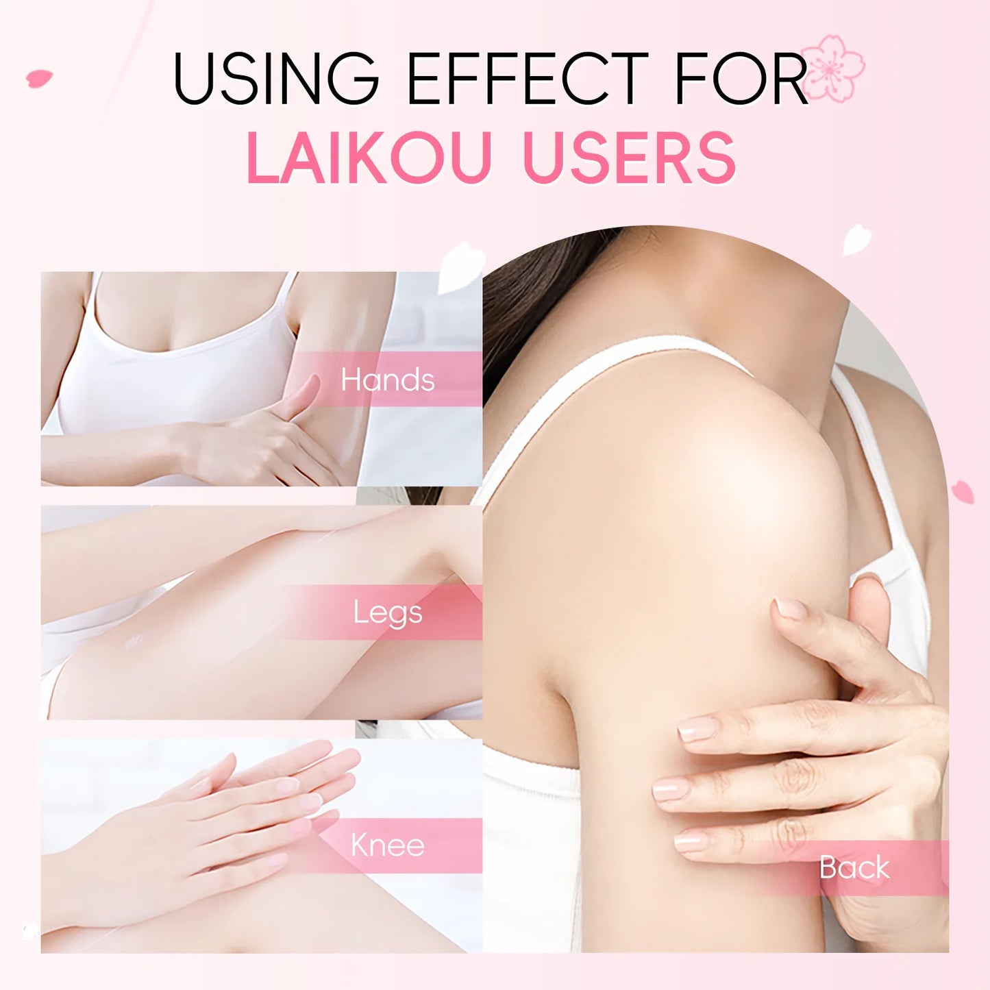 Laikou Sakura Body Whitening Lotion Dark Spot Remover For Underarms Knees Elbows Melanin Bleaching Lightening Cream 30g