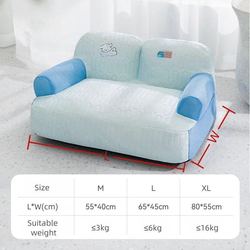 Cats Beds Summer Cooling Pet Bed Kitten Cushions Goods Houses Dog Mat Basket Accessory House Habitats Accessories PuppyThings