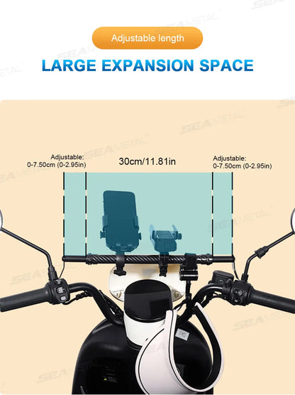 BLALION Motorcycle Handlebar Cross Bar Reinforced Thick Handlebar Pull Rod Front Balance Bar Reinforced Moto Modifiable Parts