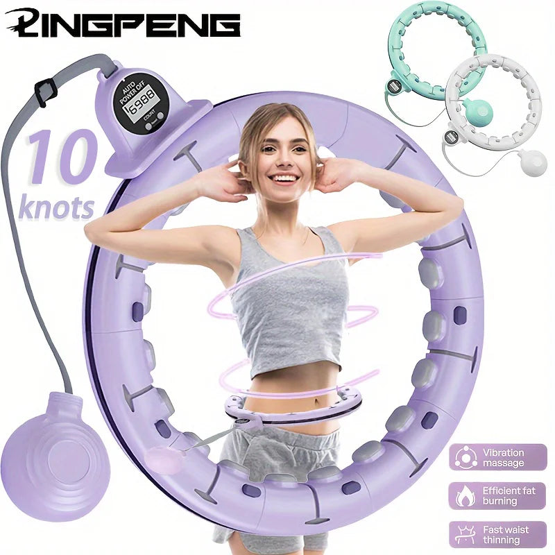 Intelligent Hoops Waist Tightening and Beauty Tool With Detachable Counting,Fitness Specific Weight-bearing Exercise Hoop