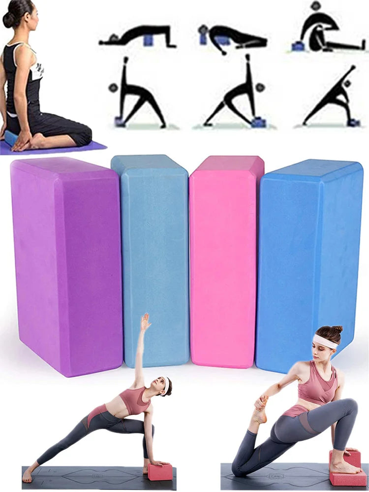 Yoga Building Blocks Cubes Pilates Bricks Reinforcement Mats Sports Yoga Supplies Exercise Home Exercise Equipment Fitness Eva