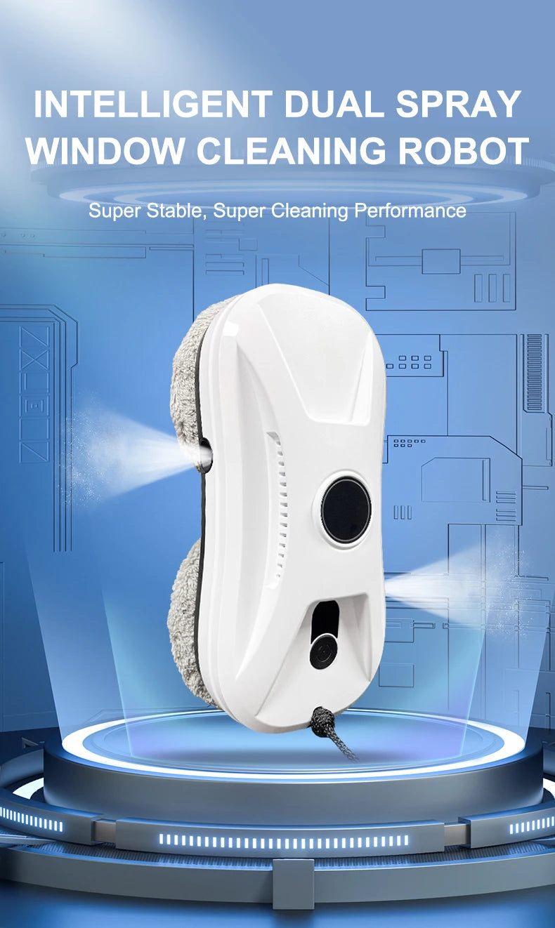 New In Automatic Robot Window Cleaner Vacuum Smart Home Appliance Clean Glass Windows Washer Window Washing Electric Floor Mops