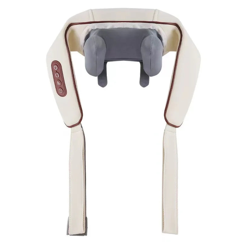 Neck and Shoulder Massager Wireless Shoulder and Back Kneading Massage Shawl Trapezius Neck Cervical Masajeador