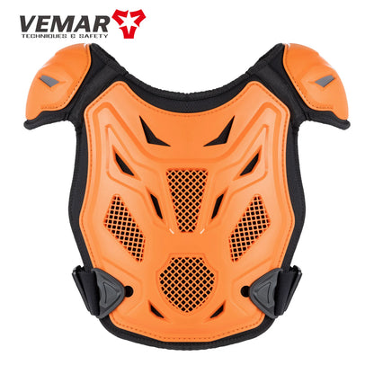 Children Motorcycle Riding Body Armor Vest Kids Motocross Back Chest Protectors Off-Road Dirt Bike Cycling Protective Gear