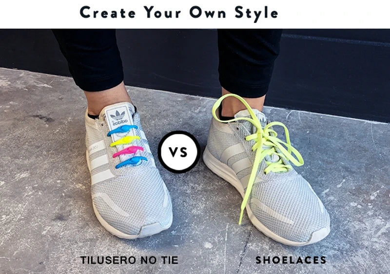 Portable Round Elastic No Tie Shoelace Silicone Laces For Men Women All Sneakers Fit Strap Shoe Lace