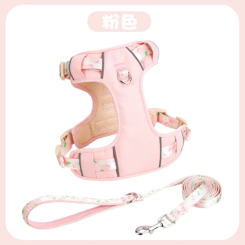 Dog Collars Harness Pet Products Chest Puppy Collar Supplies Accessories Big Pets Dogs Tactical Vest Things Cats Leash