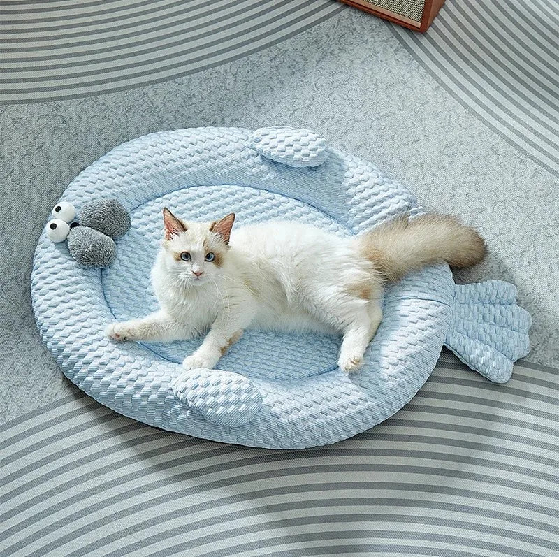 Dog Cooling Beds Puppy Supplies Accessories Summer Bed Medium Mat Pet Baskets Products Blanket Dogs Pets Cats Beds