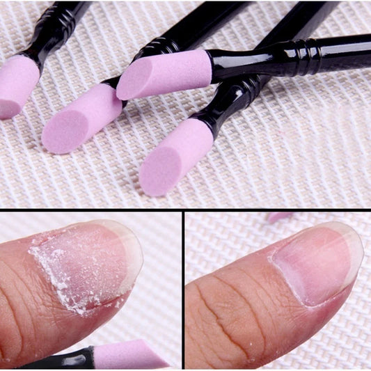 Nail Art New Double Headed Quartz Grinding Rod Engraving Grinding Pen Exfoliating and Rubbing Ongles Art Supplies