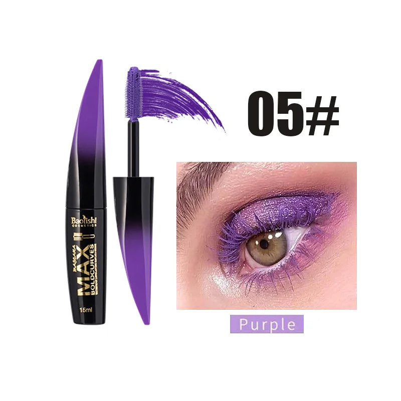 6 Color Extended Eye Black Long Lasting Waterproof Makeup Silk Smooth Eyelash Extension Cosmetics