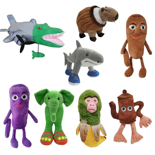 2025 Tungtungtung Sahur Italian Brain Rot Animals Telalaero Telala SHARK Anime Plush Plushie Peluches Stuffed Dolls Toy Gifts