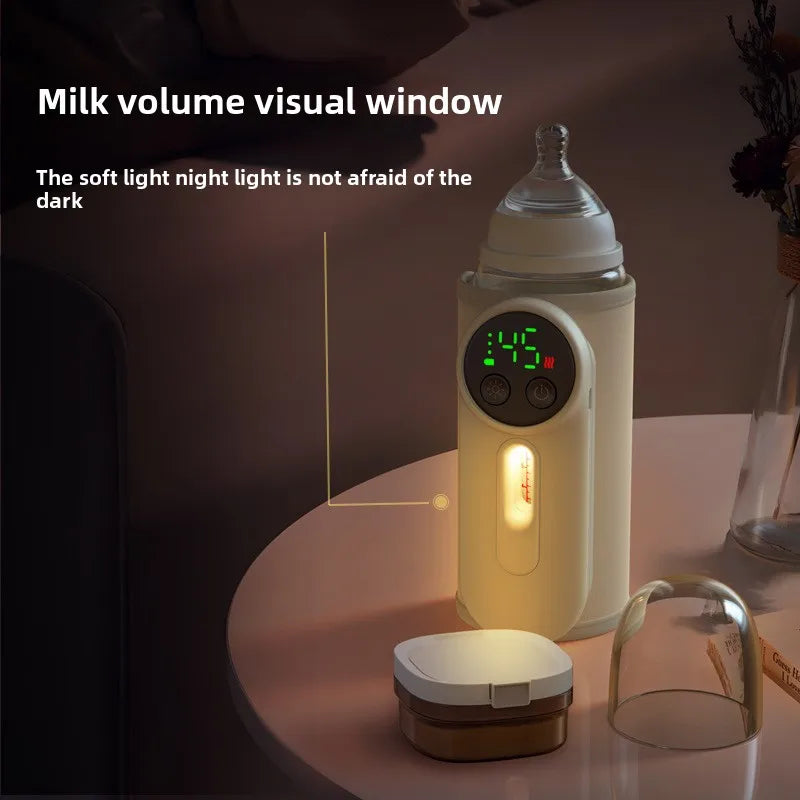 bottle insulation cover neutral constant temperature warm milk cover wireless heating portable battery storage milk warmer