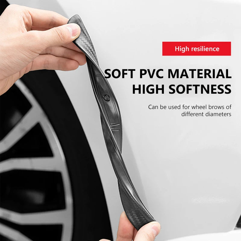 BLALION Car Fender Protector Strip Universal Front Tyre Strip Anti Scratch Protector Wheel Tyre Eyebrow Mud Guard Glue Stickers