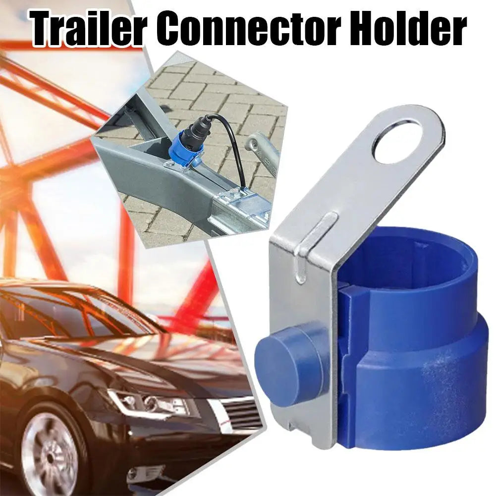 Round Parking Cover Trailer Plug Holder ABS Accessory Bracket Fixed Trailer Connector For 7 /13 Pin Trailer Plugs