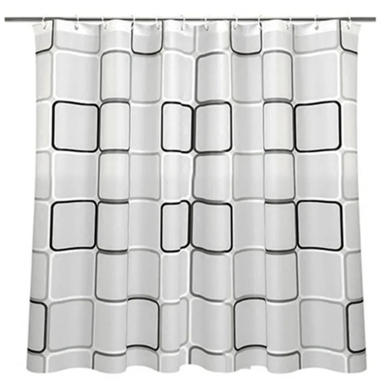 1PC Waterproof Shower Curtain Liner 180*180 PEVA Fabric Toilet Bathroom Accessories