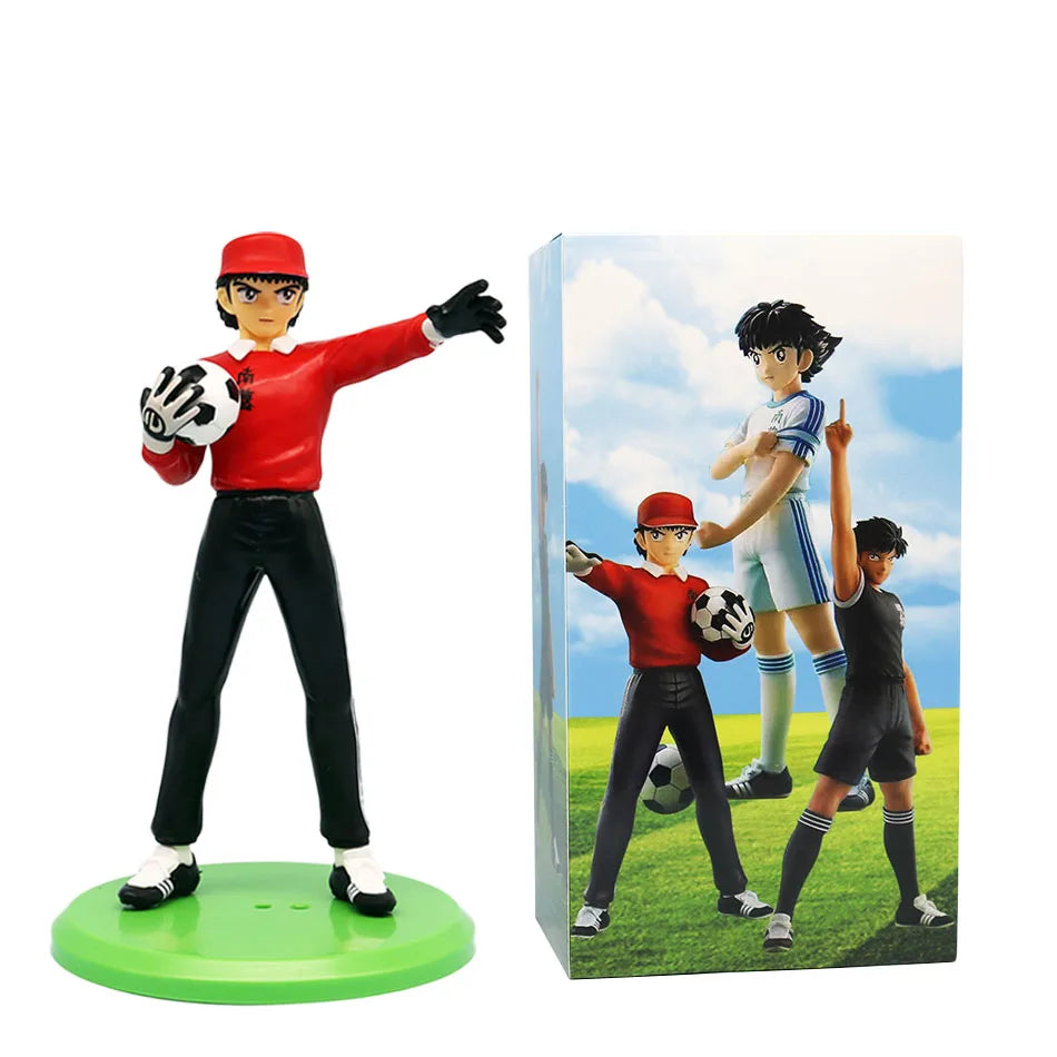 18cm Captain Tsubasa Anime Figure Ozora Tsubasa Action Figures Hyuuga Kojirou/Wakabayashi Genzou Figurine Collection Model Toys