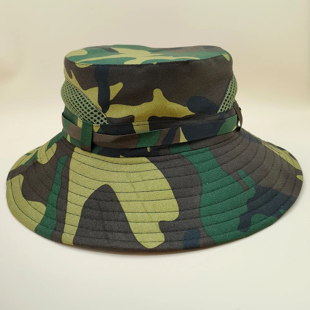 Summer Baby Sun Hat for Boys and Girls Outdoor Camouflage Anti UV Travel Hat Autumn Kids Beach Bucket Cap Hiking Caps 3-7 Years
