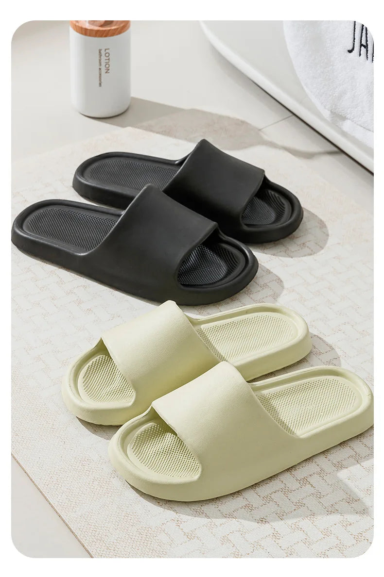 Women EVA Sofe Shoes Summer Beach Seaside Slides Bathroom Anti Slip Slipper Soft Sandals Fashion Ultra Light Shoe