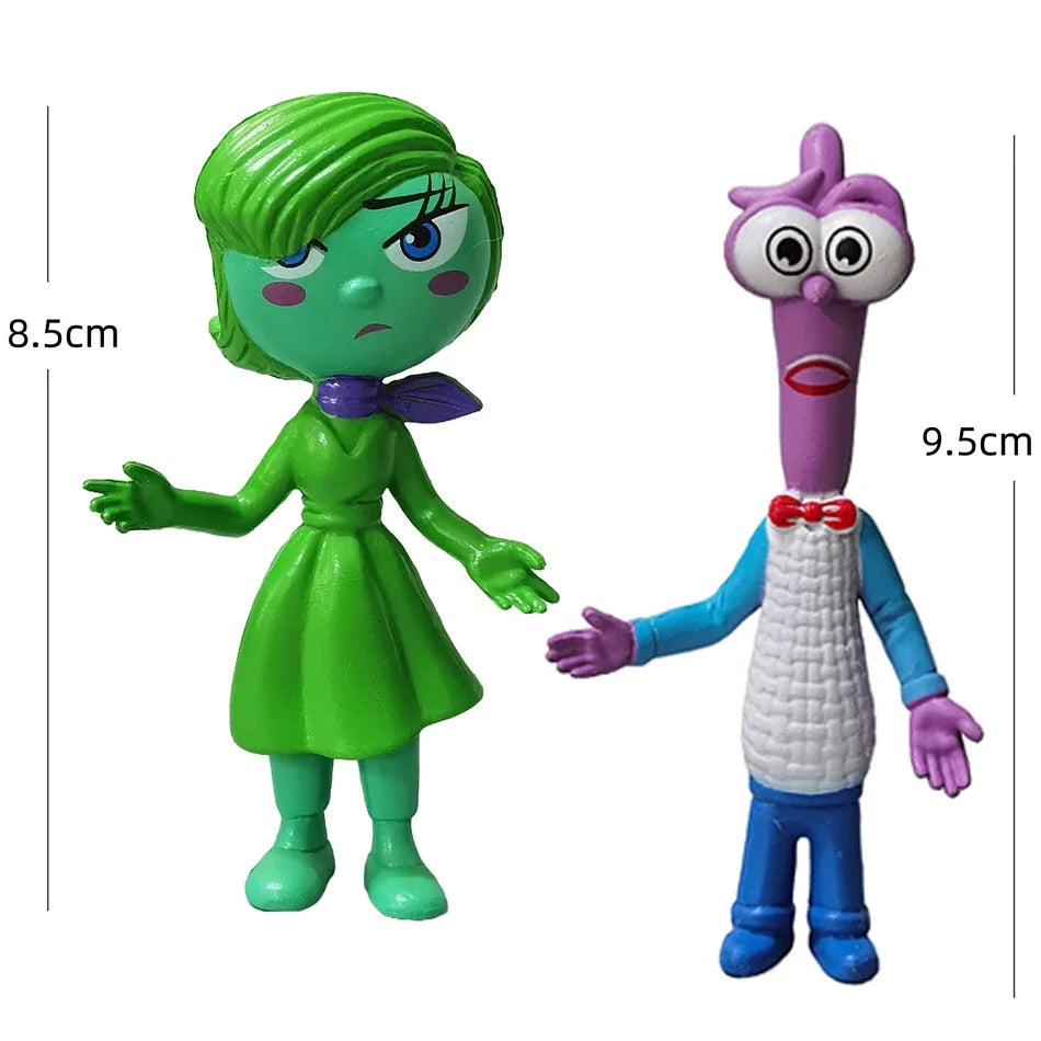 5/6pcs Disney Inside Out Kids Toy Figure Sadness Joy Anger Action Doll Toy Cake Decorative  Desk Ornament Kid Birthday Gift