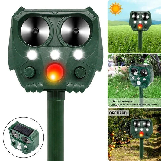 1 PC Garden Solar Powered Outdoor Animal Repeller Motion Sensor Flash Light Dog Cat Raccoon Rabbit Animal Dispeller