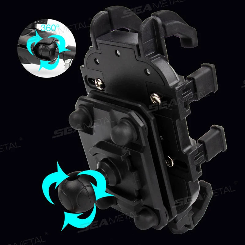 BLALION Motorcycle Riding Shock Absorption Mobile Phone Bracket Eight Claw Fixed Bracket for 4.7-7.1 inch Smartphone Shockproof