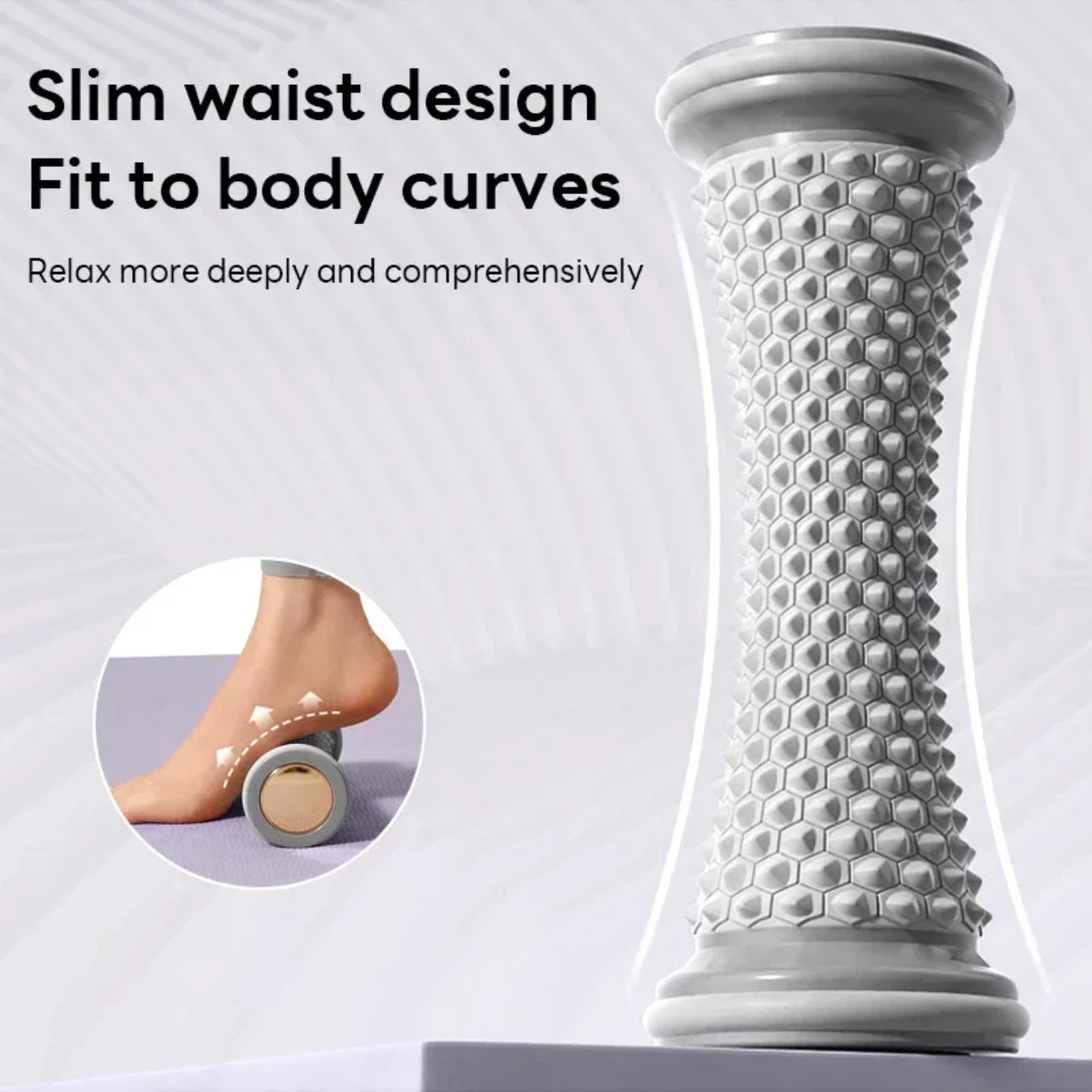 Foot Massager Massage Roller Yoga Massage Ball Plantar Fascia Roller Muscle Relaxation Care Plastic Manual Foot Massager