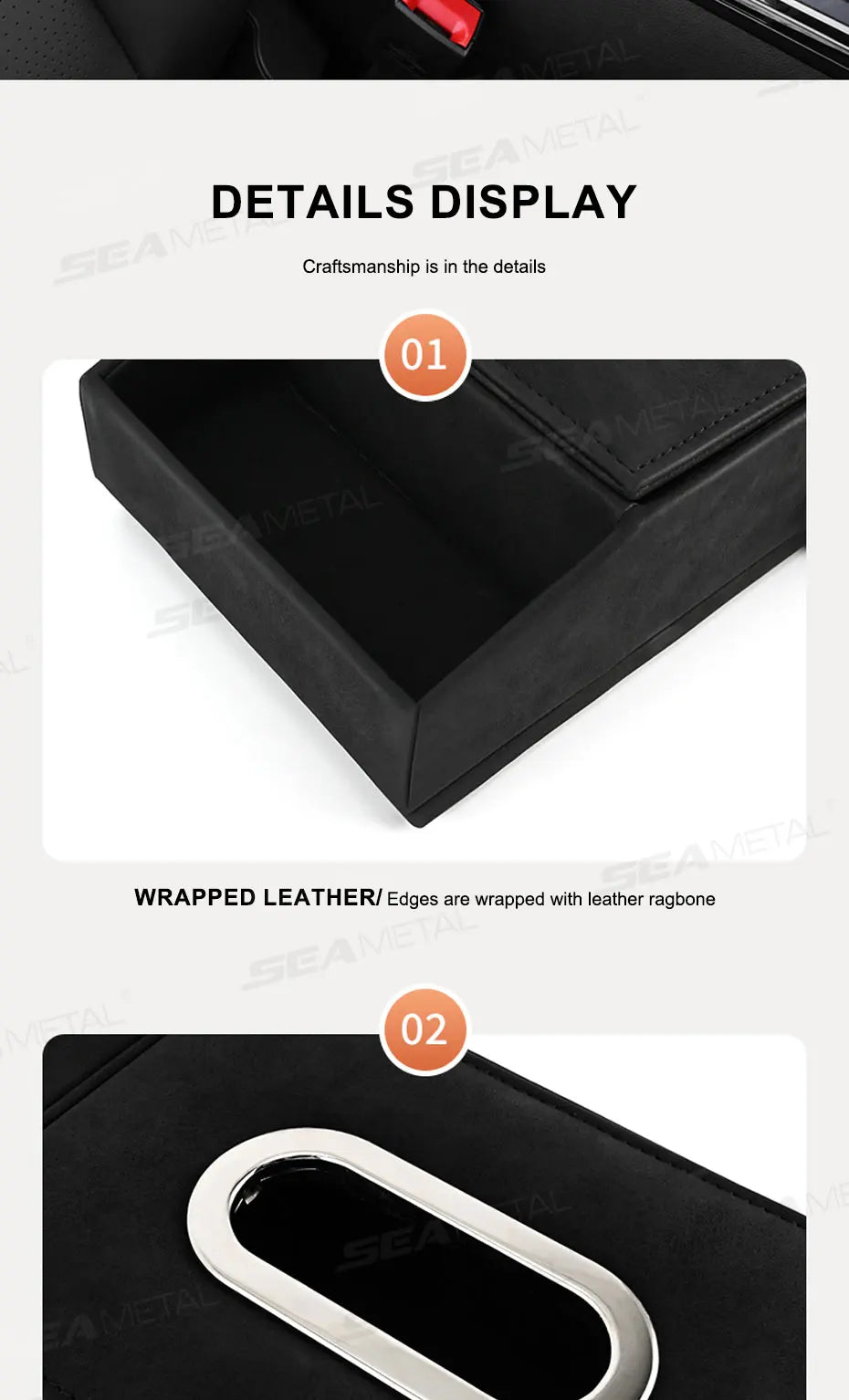 BLALION Car Armrest Mat Height Increase Pad Car Tissue Storage Box Cup Holder Armrest Protect Cushion Elbow Support Arm Cover