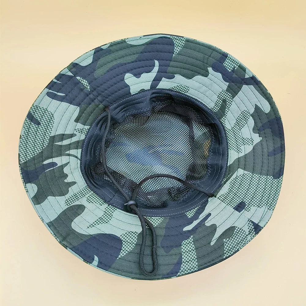 Summer Baby Sun Hat for Boys and Girls Outdoor Camouflage Anti UV Travel Hat Autumn Kids Beach Bucket Cap Hiking Caps 3-7 Years