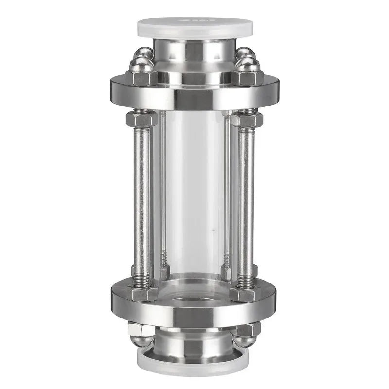 1.5" Tri Clamp Clover Sanitay Flow Sight Glass Diopter Fit 38mm Pipe OD SUS 304 Stainless Steel Fitting Homebrew Diary Product