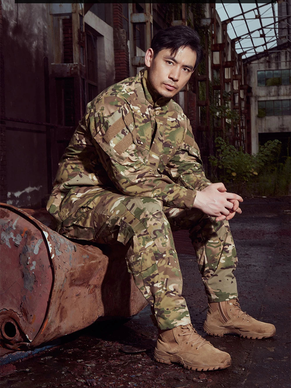 Tactical Camouflage Coat Hunting Long Sleeved Jacket Men's Training Uniform Outdoor Paintball Camping Windbreaker Clothing