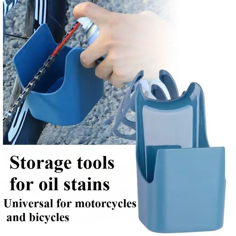 BLALION Motorcycle Bike Chain Oil Storage Tool Agent Widely Used Chain Anti-spray Tool Box Chain Cleaning Oil Splash-Proof Tool