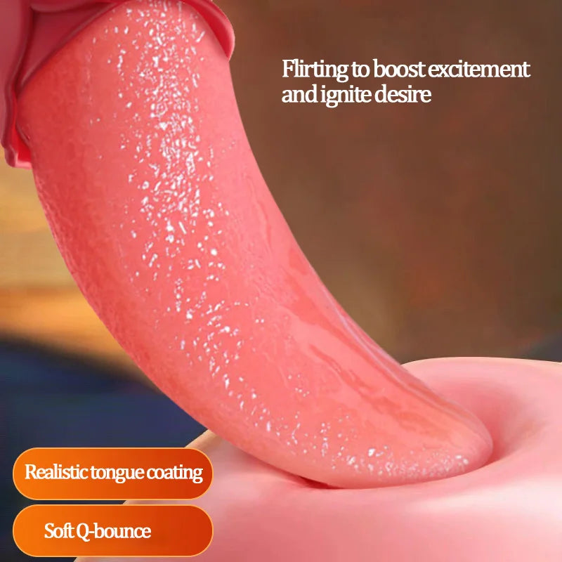 Swing Vibrator for Female Oral Nipple Clitoris Stimulator G-Spot Tongue Licking for Woman Adults Masturbator Sex Toys