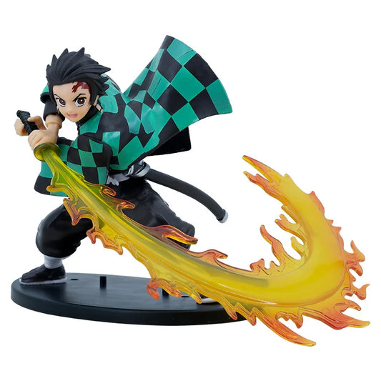 New Demon Slayer Anime Figure Tanjirou Agatsuma Zenitsu Kyoujurou Anime Model  Action Figure PVC collection Toy for Kids Gift