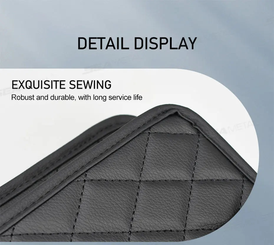 BLALION Multifunctional Car Seat Storage Bag Leather Storage Bag Garbage Bag Hanging Storage Bag Suitable For Most Car Models