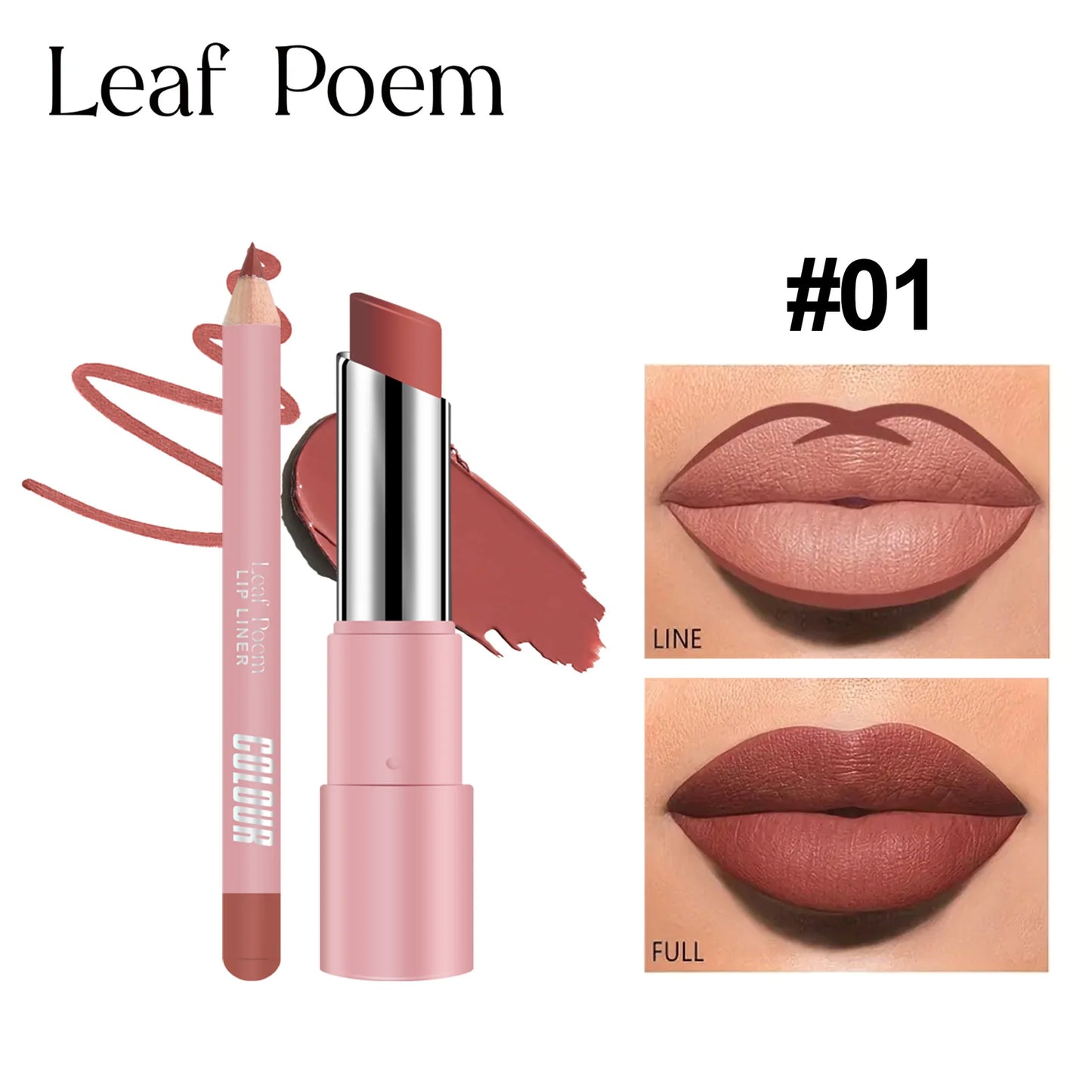 Velvet Matte Lip Liner Lipstick Pen Set Red Contour Tint Lipstick Sexy Red Contour Tint Lipstick Non-stick Cup Lipliner Pen Make