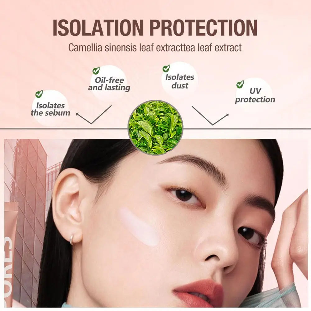 Professional Face Primer Moisturizing Oil-Control Foundation Facial Brightening Invisible Pore Smooths Fine Lines Base Makeup
