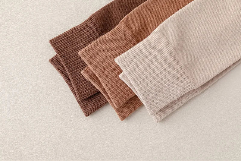 Socks women's Cotton Business Casual Soft Comfortable Solid Color Elastic Long Sock